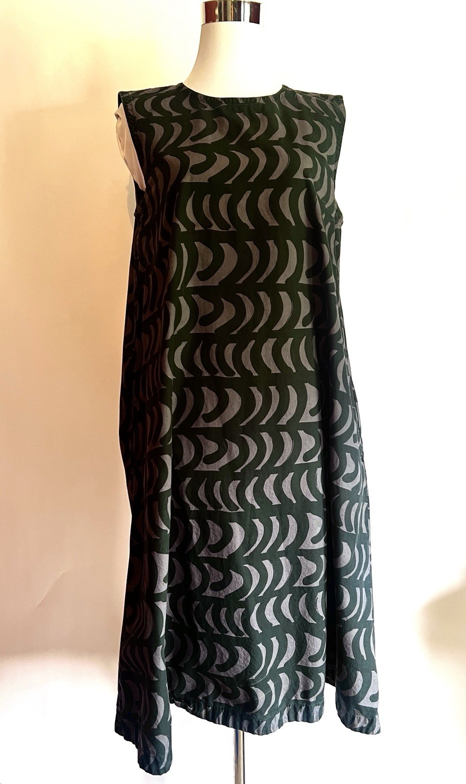 UNIQLO x MARIMEKKO A-Line Sleeveless Dress ‘Rautasänky’ GRAY Medium