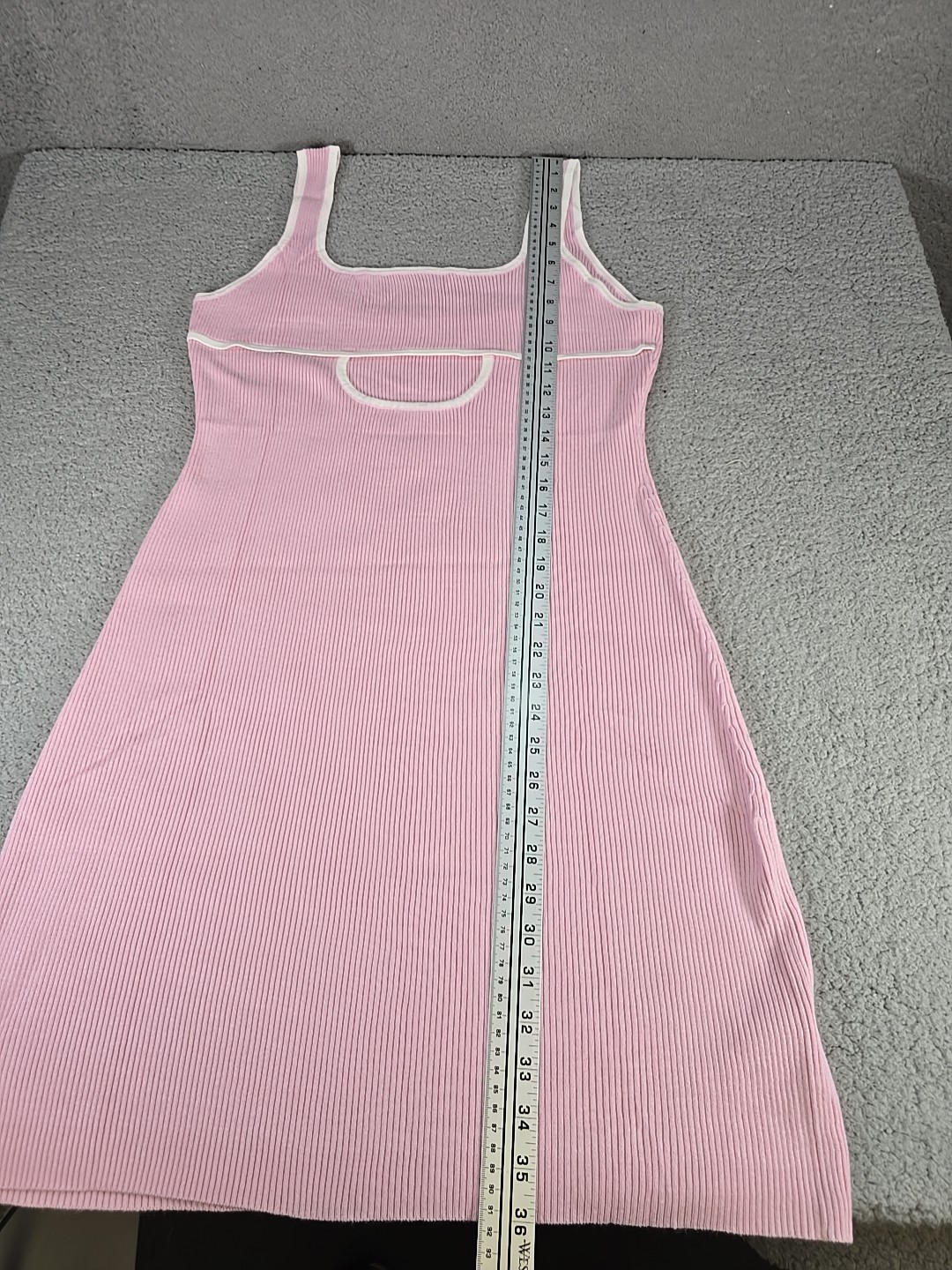 Fisoew Womens XXL Summer Cutout Dress Knit Ribbed Sleeveless Slim Fit Mini Dress