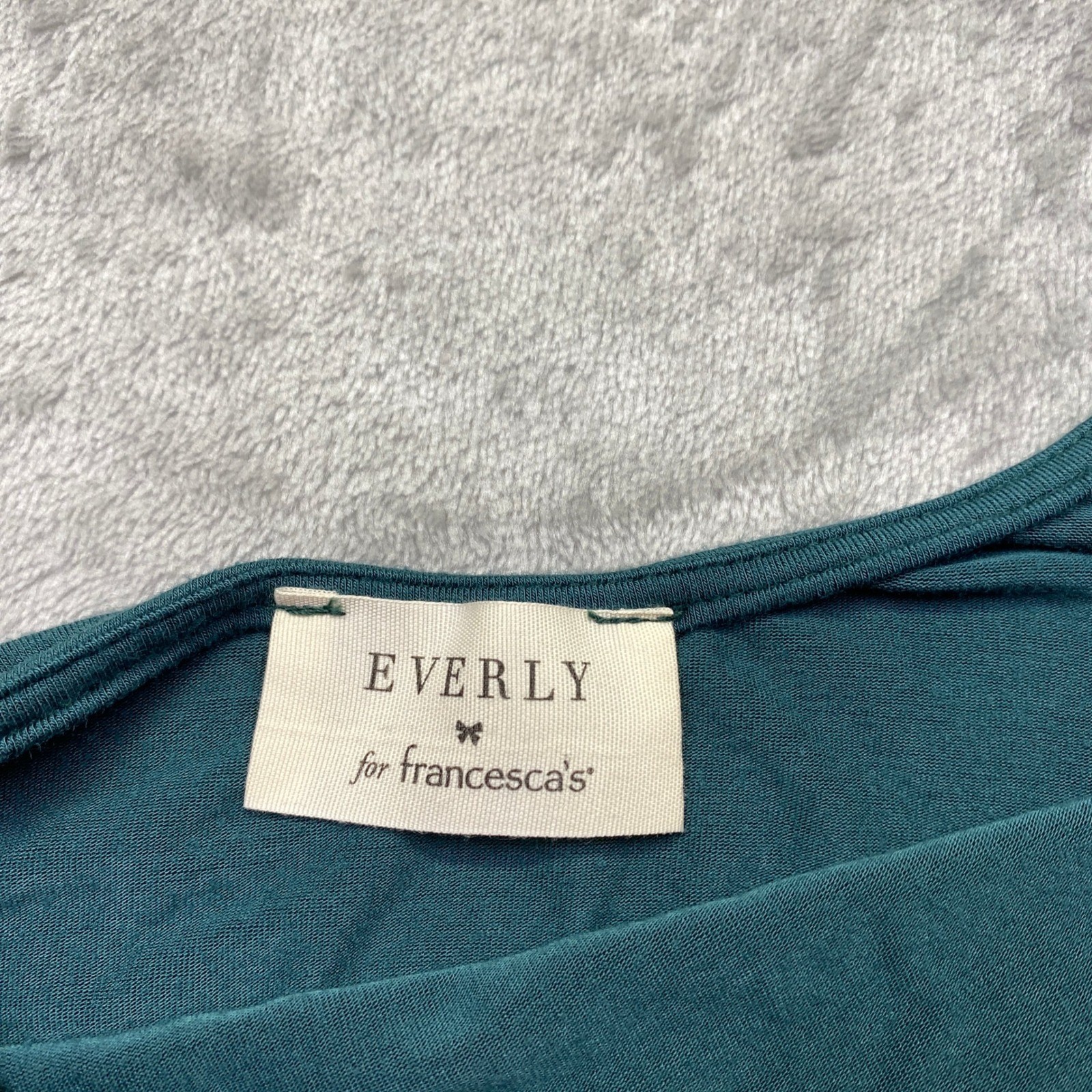 Everly for Francesca’s Teal Green Asymmetrical High Low Dress DR7146 Size M