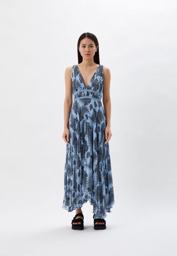 Sandro Paisley Print maxi dress