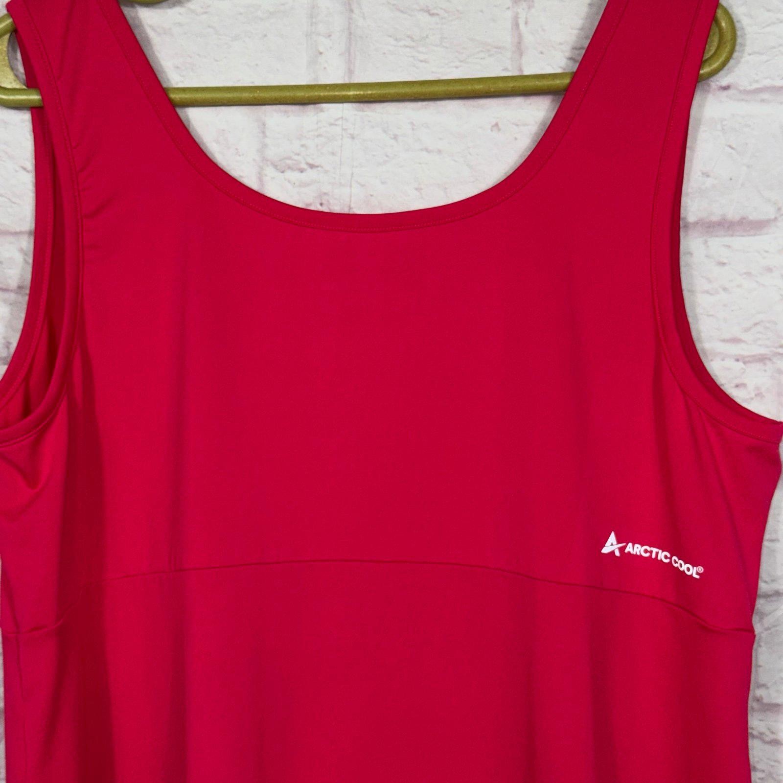 Arctic Cool Pink Sleeveless Dress – 2XL