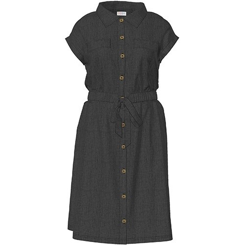 LuLaRoe 3XL Chambray Stacie Shirt Dress – Metallic Black/Dark Gray – NWT
