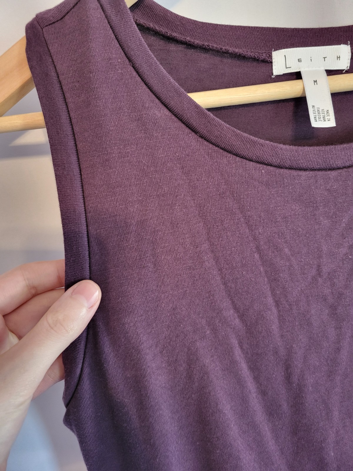 LEITH Nordstrom Sleeveless Ruched Bodycon Dress Purple/Plum Stretch Size M