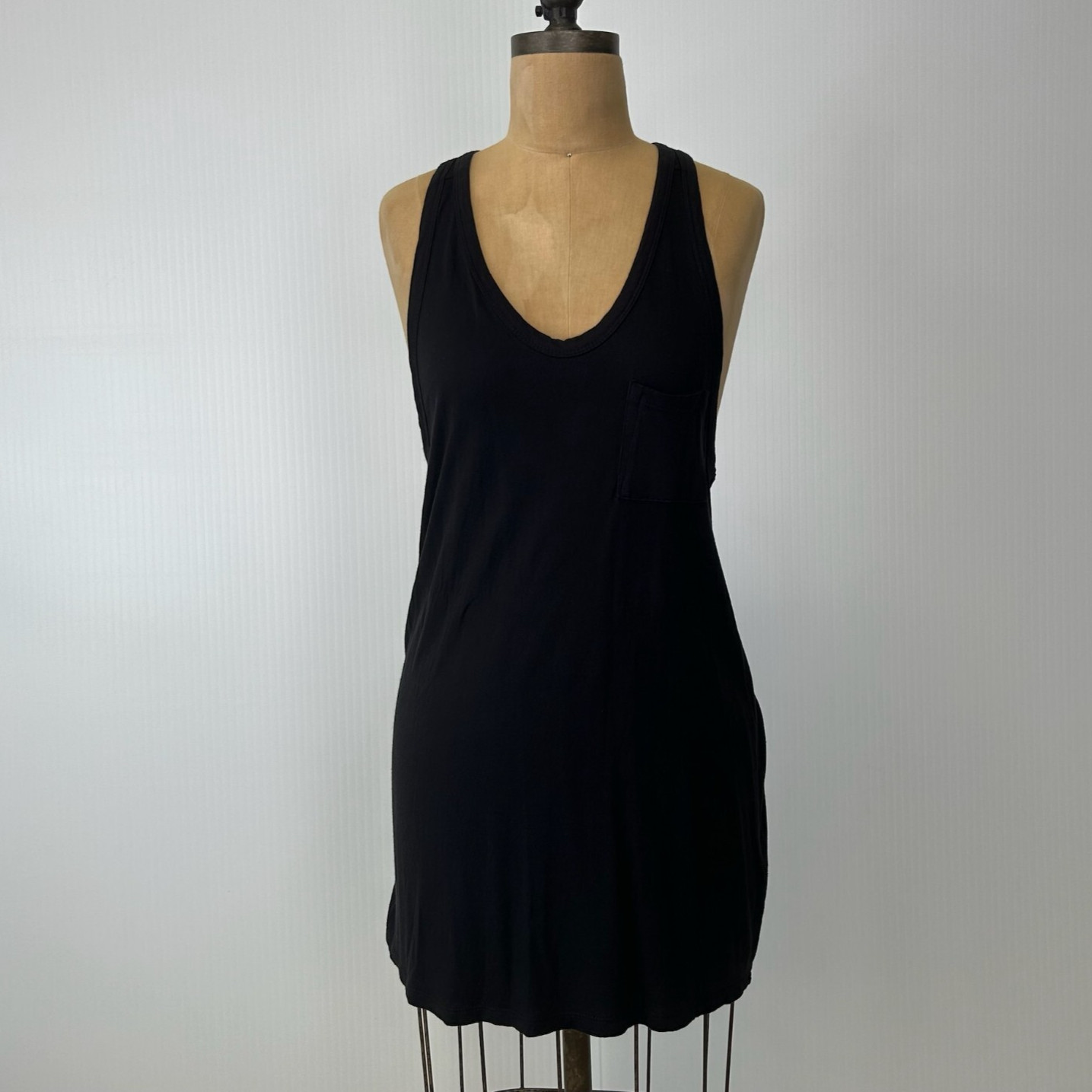 Alexander Wang Dress Women Small Mini Pocket Deep Scoop Racerback Party Core No