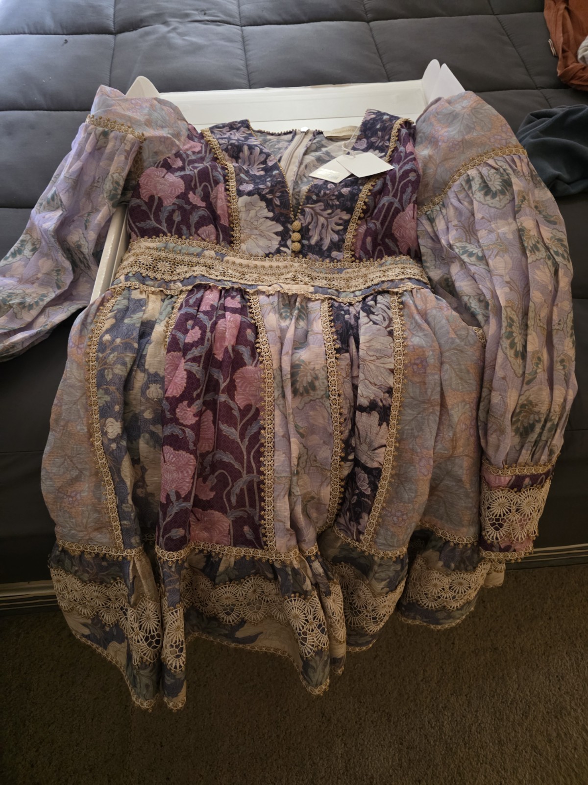 Zimmermann Celestial Lace Mini Dress BNWT 3