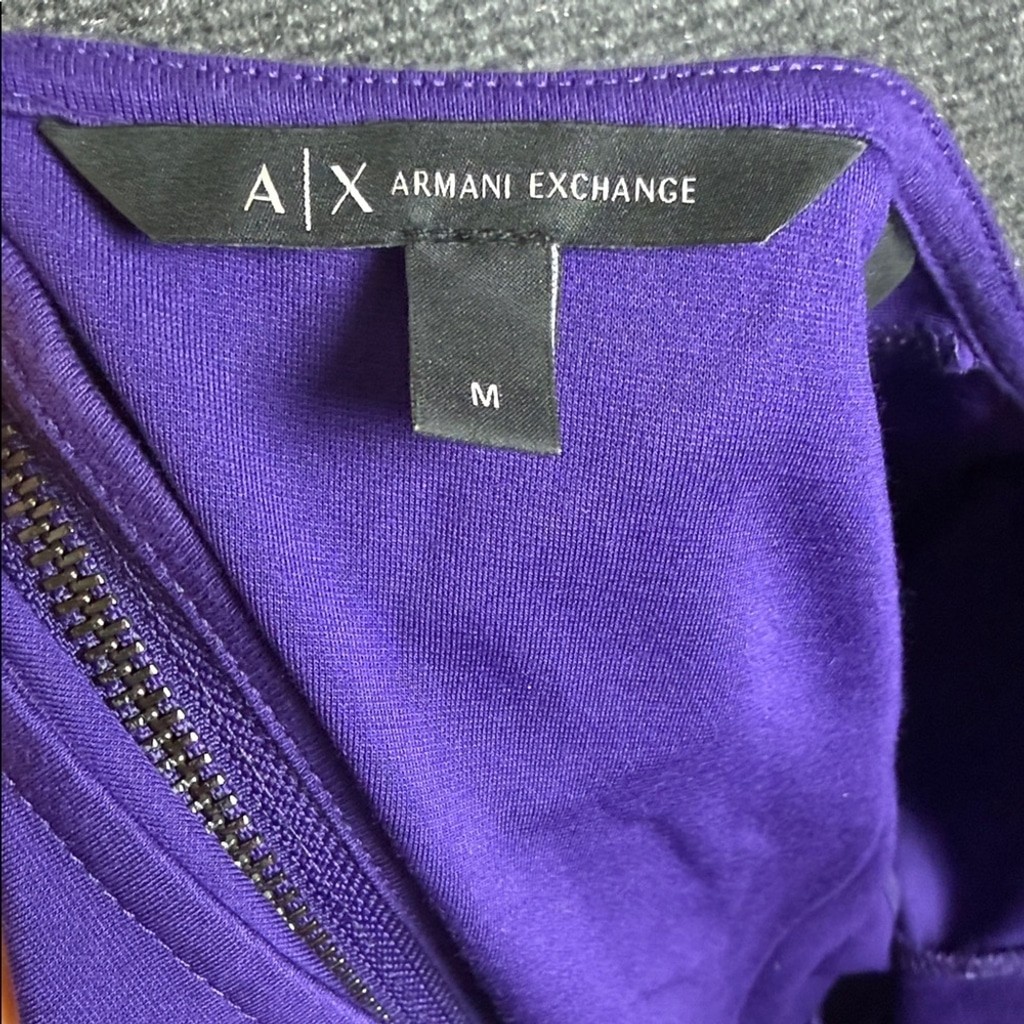 A/X Armani Exchange Deep Purple 3/4 Sleeve Dress (DJ2)