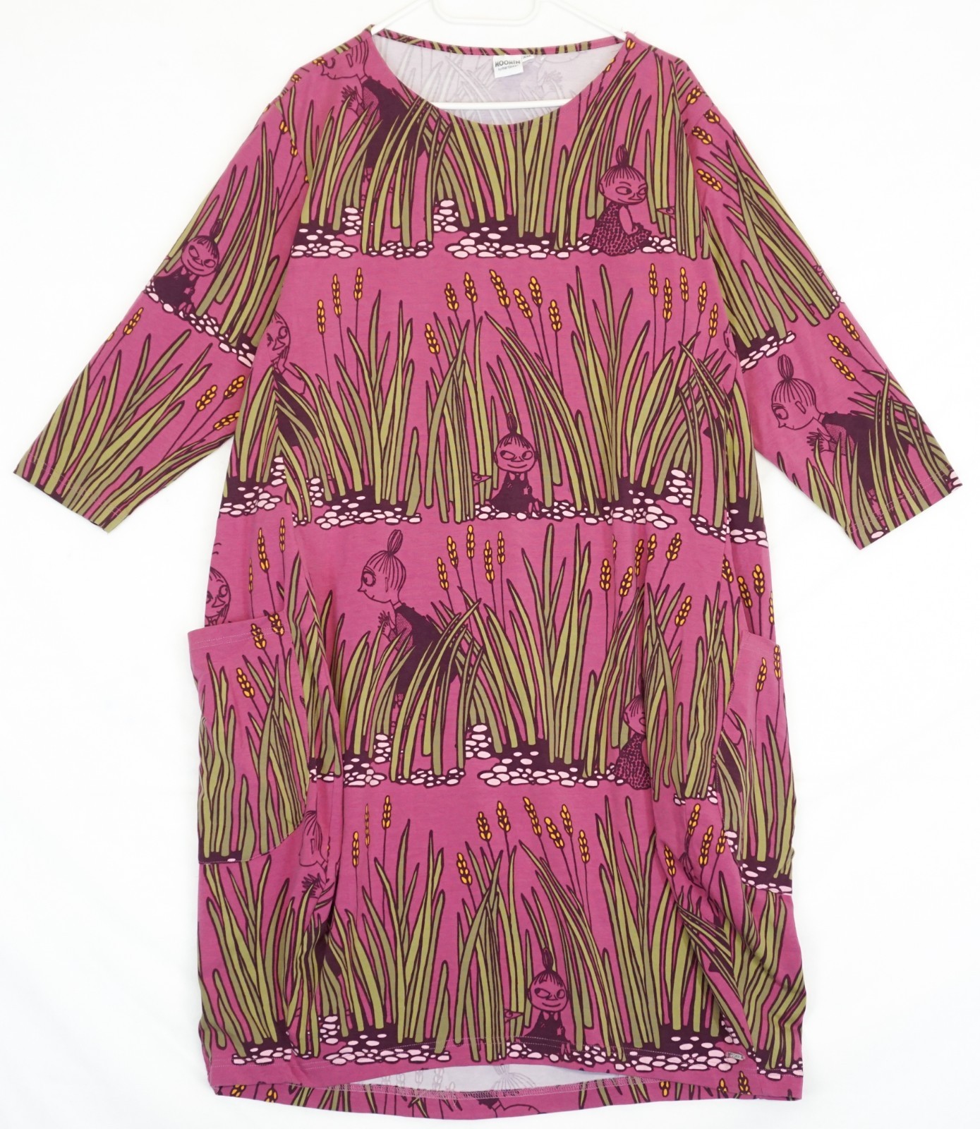 Moomin by Martinex Little My Print Stretchy 3/4 Sleeve Dress Size 2XL