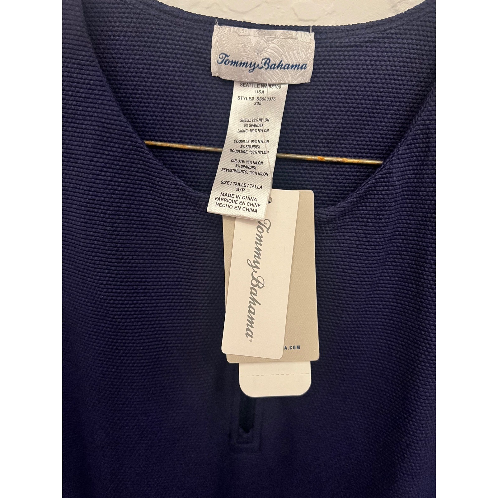 Tommy Bahama Island Cays Colorblock Dress Beaming Blue UPF 50 SS500376 Small