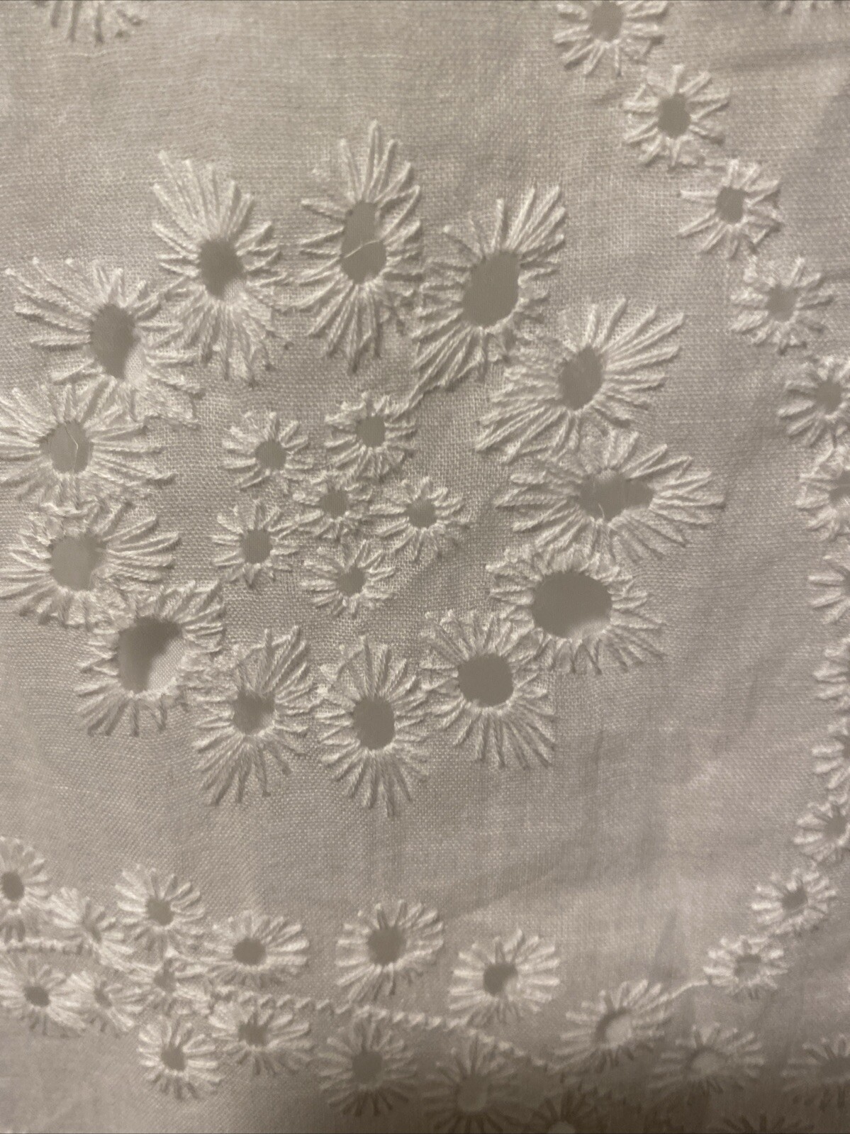 ChouYatou White BroderieAnglaise XL House dress