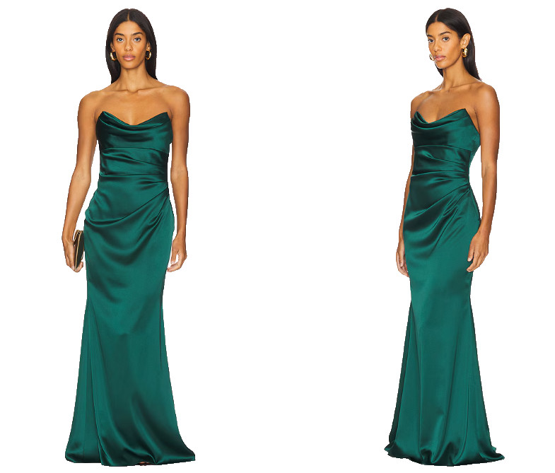 Katie May x REVOLVE Taylor Gown Rainforest Green size M NWT $298