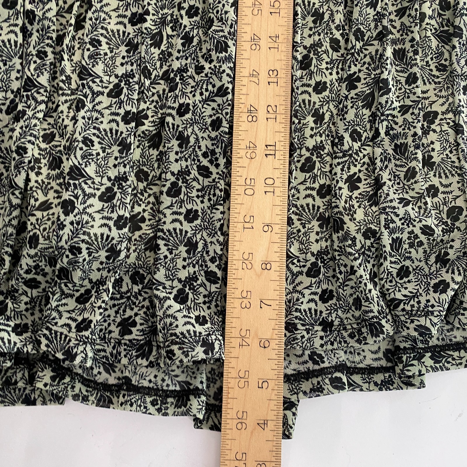 Knox Rose Womens Large Floral Maxi Dress Smocked Waist Long Sleeve Cottagecore
