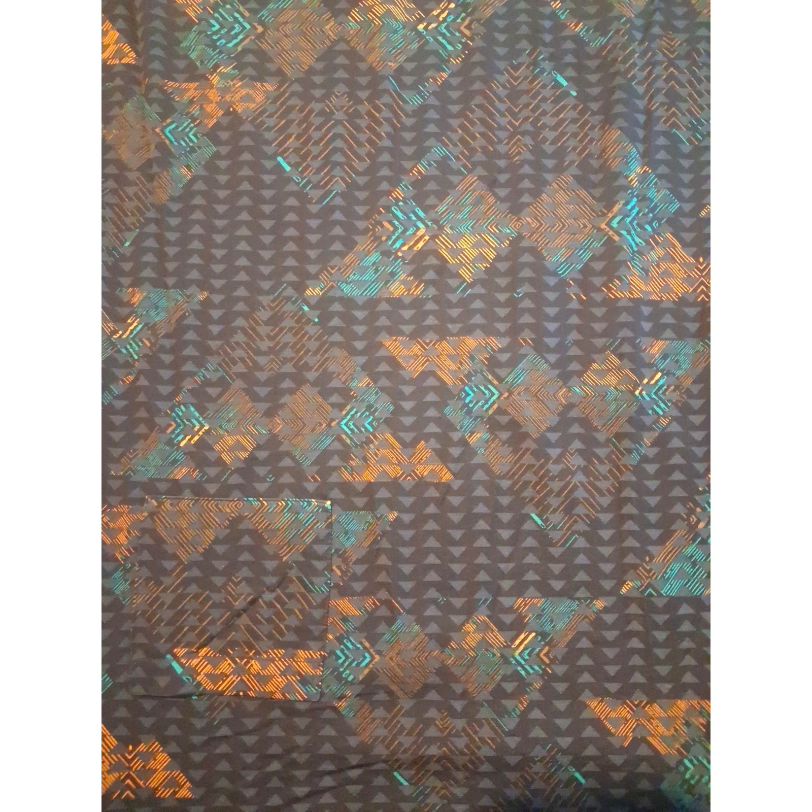 LuLaRoe CARLY High Low Dress Multicolor Short Sleeve Round Neck Women Size L