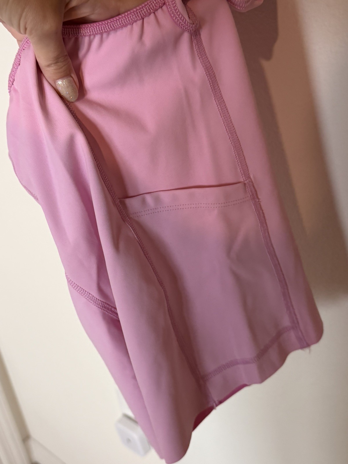 NWT Spanx Dress Get Moving V Neck Slimming Pink Sculpt Small