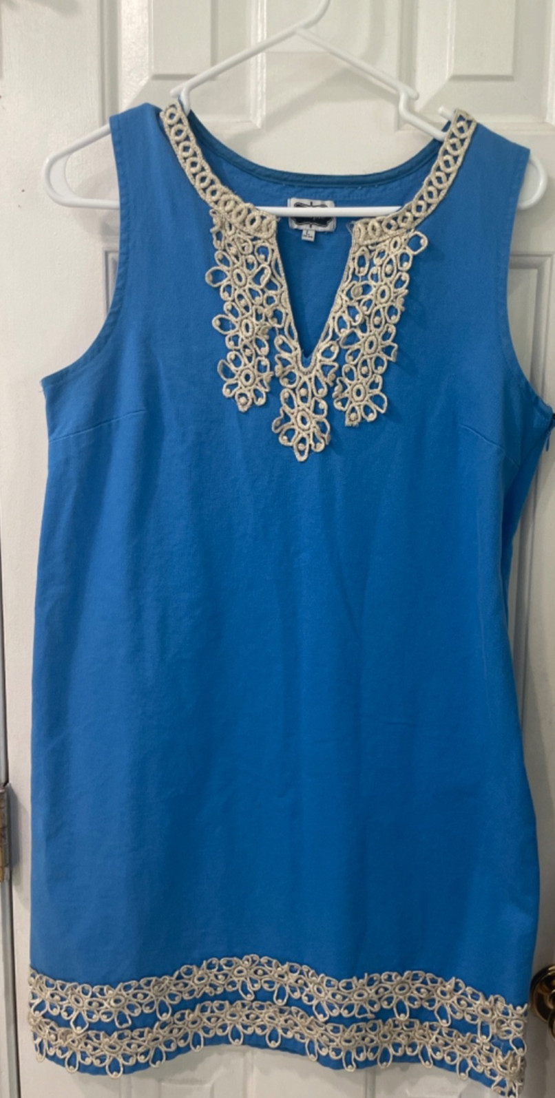 Mudpie Shift Dress with Gold Details