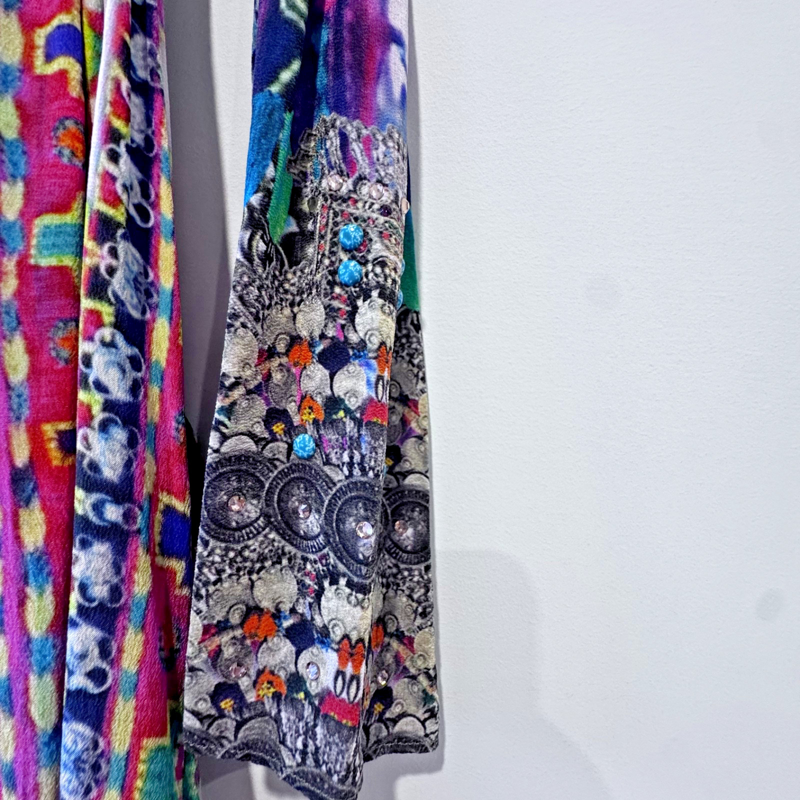 Camilla Rainbow Road Maxi Dress, Silk, Wear Multiple Ways, Rare, Vintage OSFA.