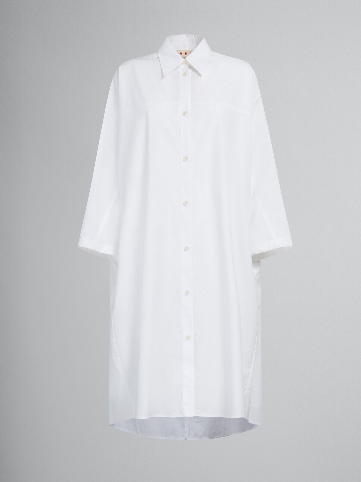 MARNI WOMEN’S WHITE OVERSIZED SHIRT DRESS MSRP $1100