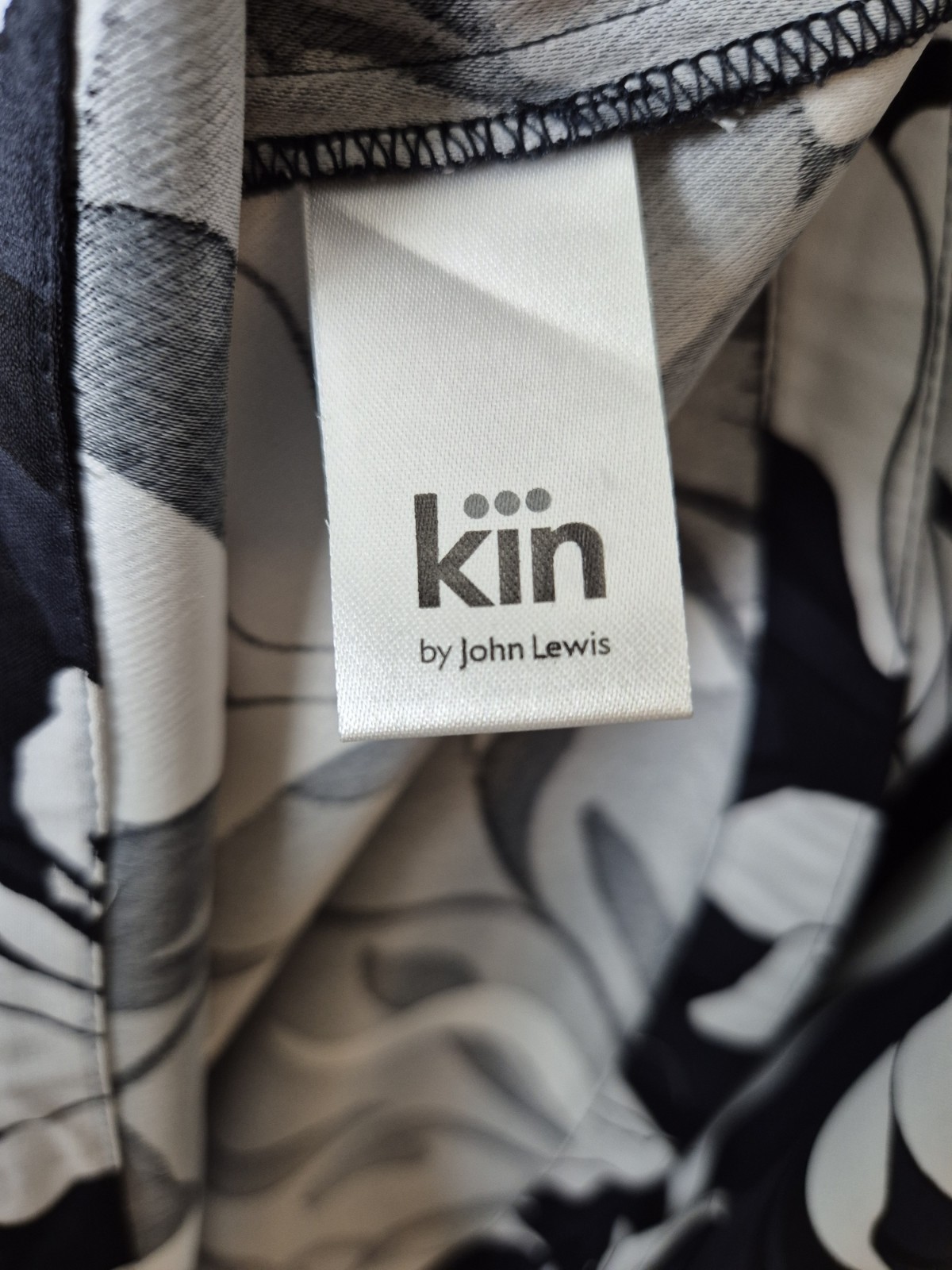 KIN John Lewis Loki Floral Print Button Collar Midi Dress Size 12