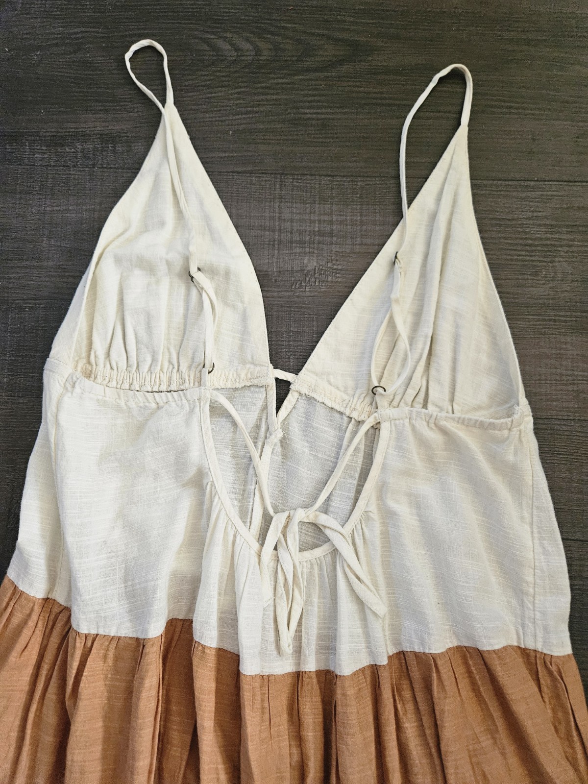 Anthropologie The Raya Colorblock Maxi Dress – Size XS Earthy Boho Tiered