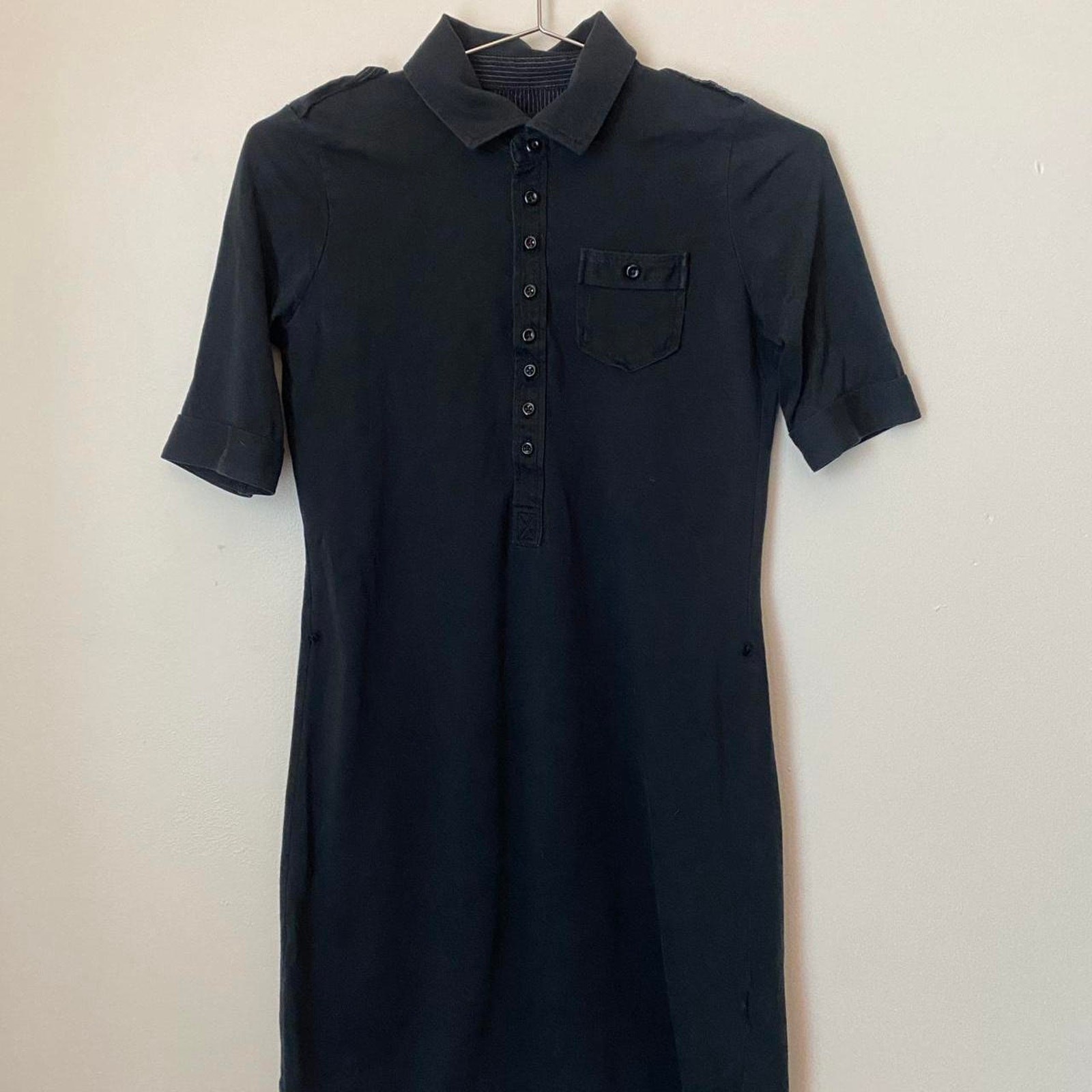 Vintage Y2K Gap Navy Blue Polo Button Up Dress Women’s XS