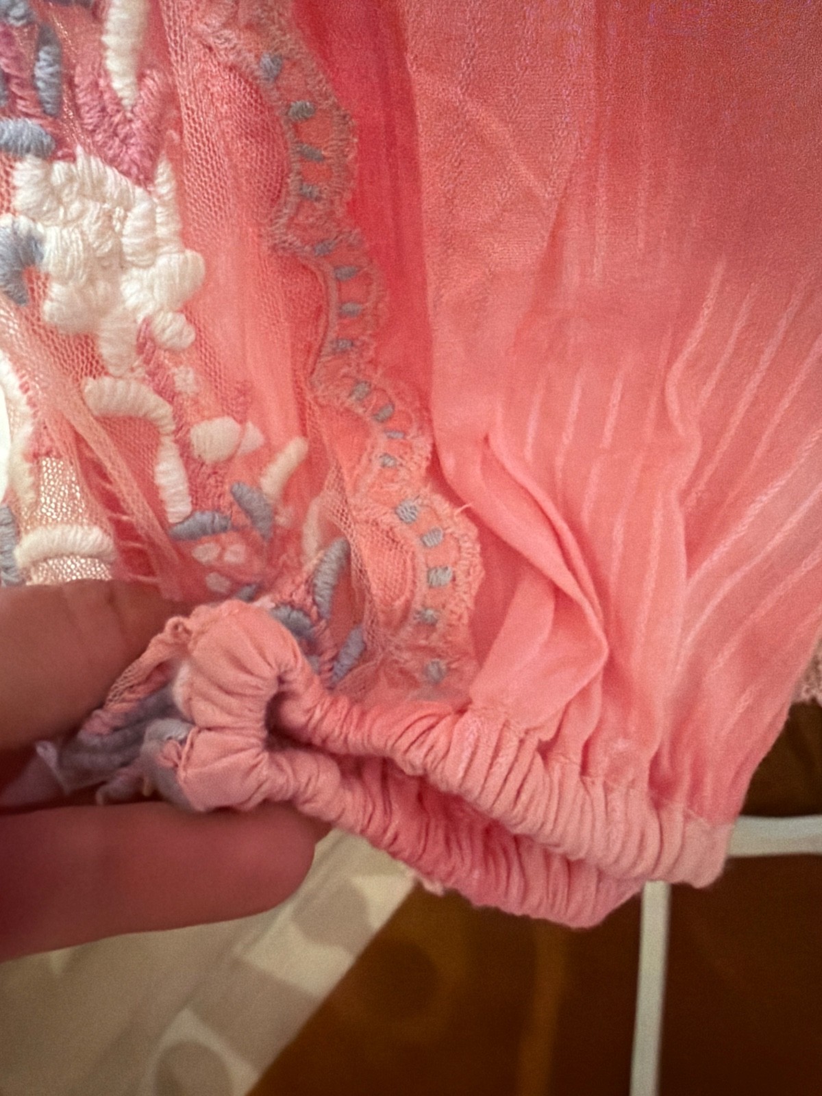 Womens Love Shack Fancy Natasha Heritage Mini Dress – size Small – Pink