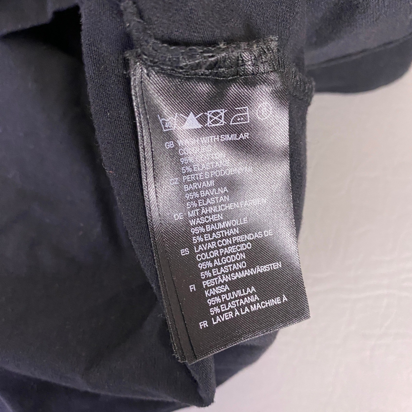 H&M Basic T-Shirt Mini Dress Womens Medium Black Scoop Neck Short Sleeve Cotton