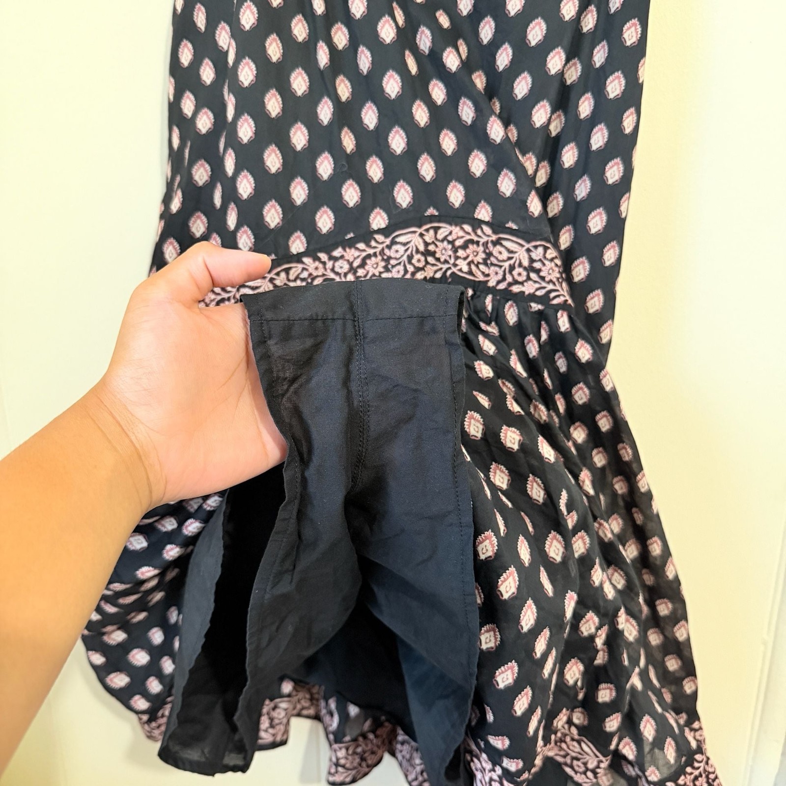 Abercrombie & Fitch Floral Mini Dress Built-In Shorts Boho Size Large Tall