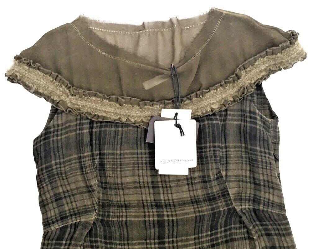 Scervino Street dress olive green black new! Rrp 325€!