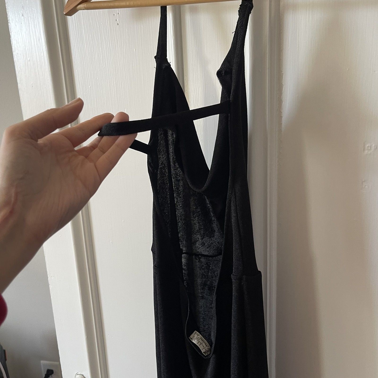 Long Black Slightly Sheer Dress – Intimately Free People XS