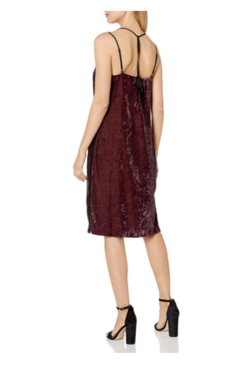 NWT Splendid Women’s Crushed Velvet Cami Dress Size XS S M L Deep Plum $160