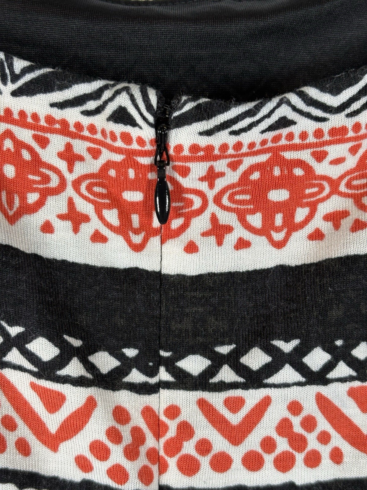 Loft Plus Sz 20 Women’s Sundress Sleeveless Black Orange Geometric Fully Lined