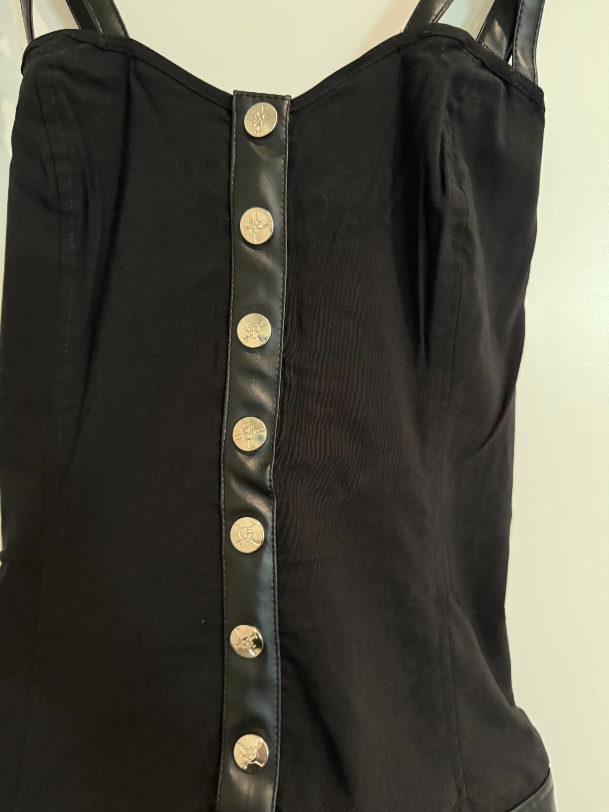 Lip Service SOLID Plain Black Mini Dress Punk Rock Gothic Sexy Pick XS S M L XL