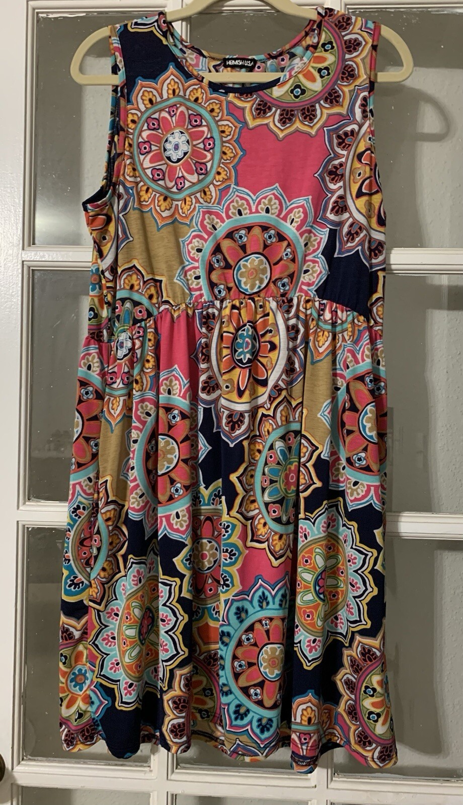 Heimish Pre-Loved USA Dress Womens 40” Chest 36” Waist Polyester Blend POCKETS!