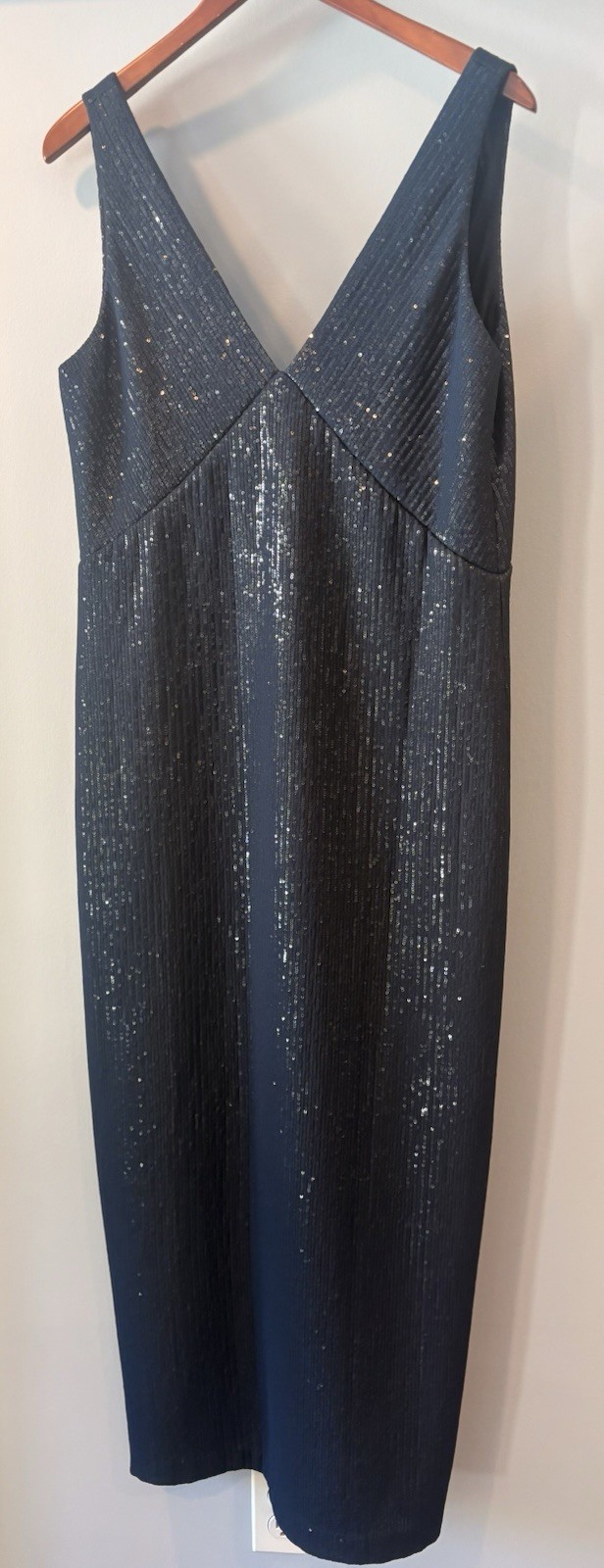 TWP Dark Navy Deep V-Neck Maxi Dress Size 4; never worn; $1,295 original price
