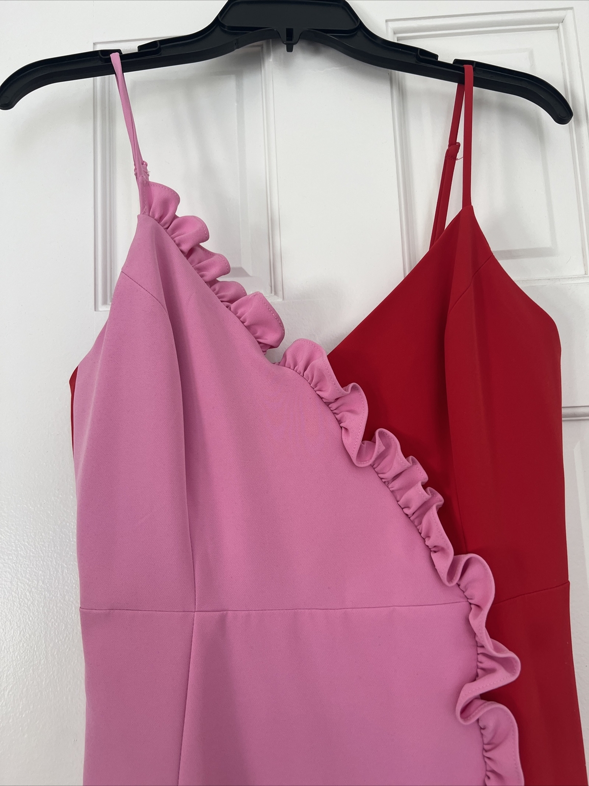 Bardot Midi Pink/ Red Dress Sz M US 4-6