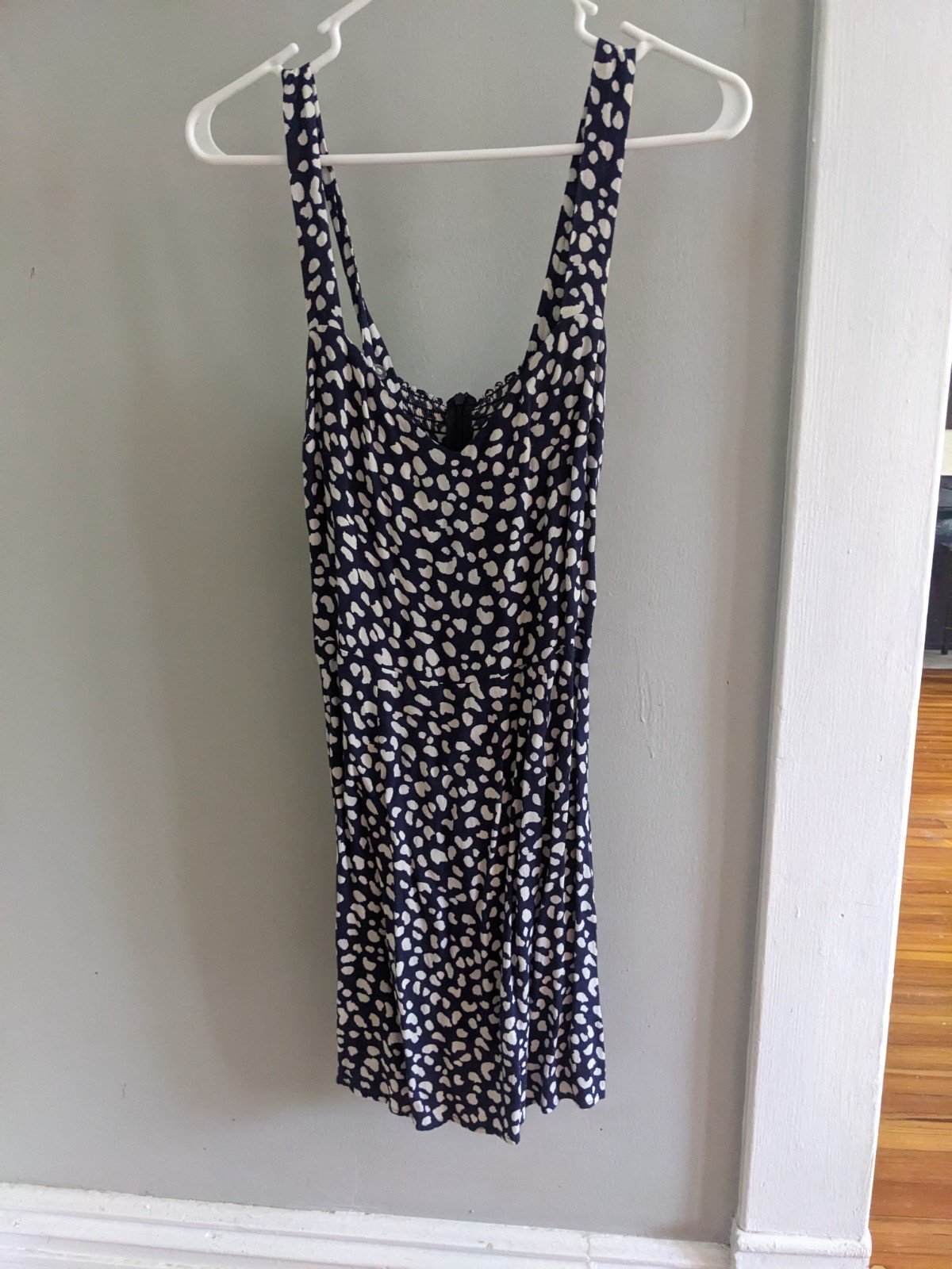 Navy and white Reformation mini dress size 4
