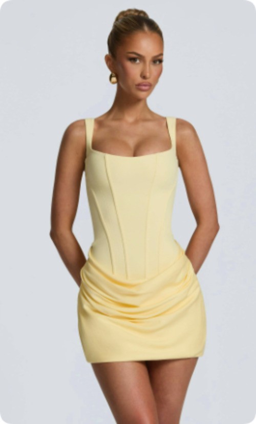 Women’s Corset Bodycon Mini Dress Sleeveless Party Club Cocktail Evening Dress