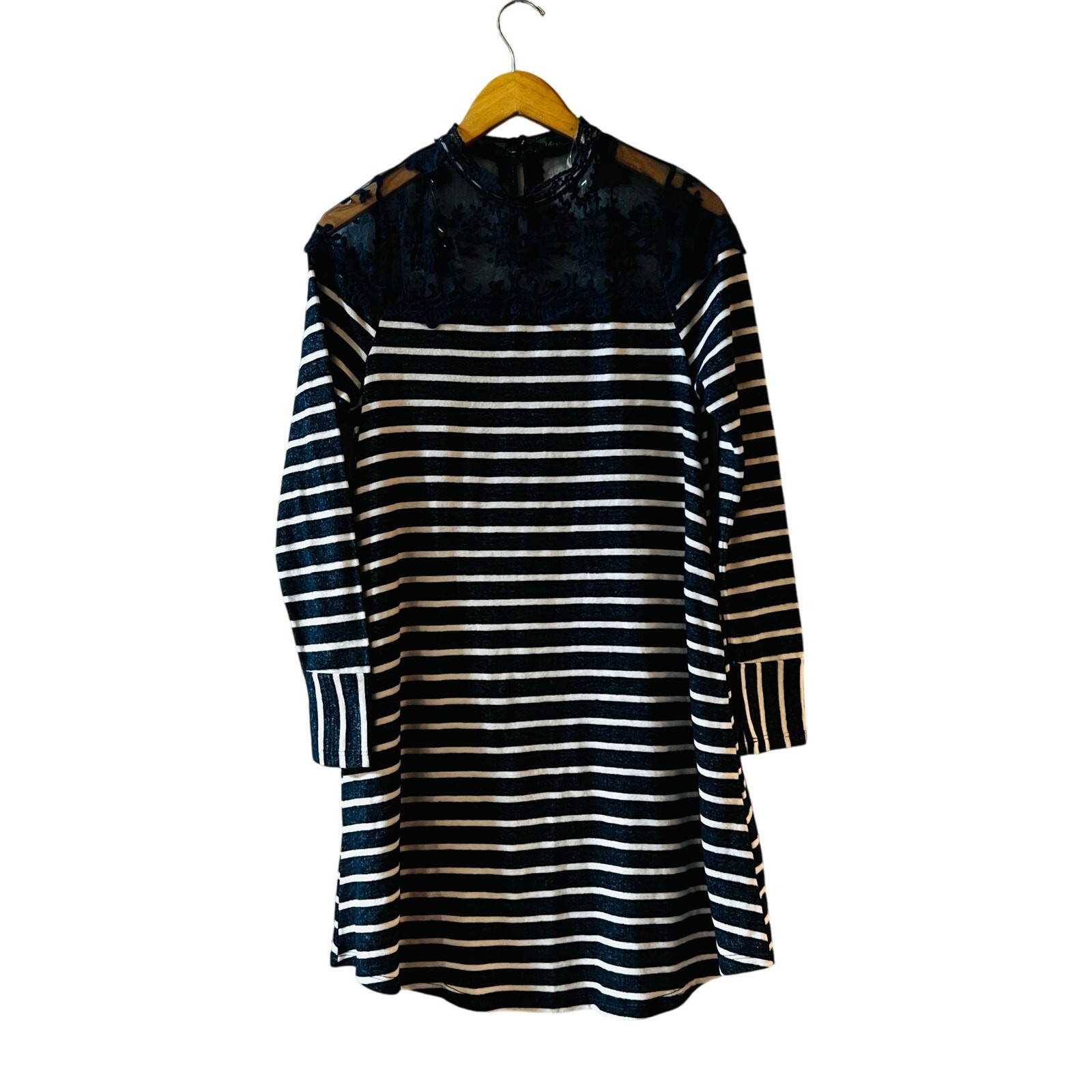 Andree By Unit Striped Long Sleeve Sweater Dress Size S Small NWT