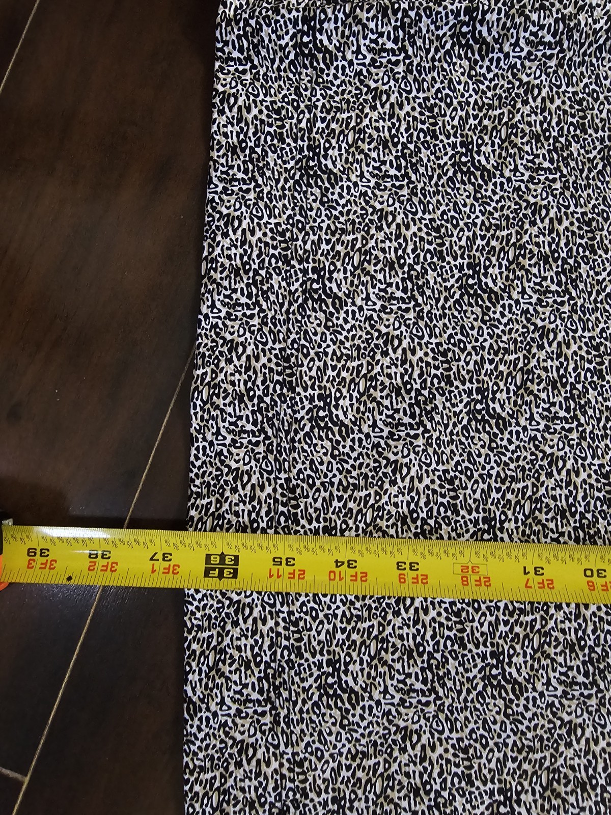 Lulu B 1/4 Zip Dress Size 1X Black Beige Leopard Print 3/4 Sleeves Stretch