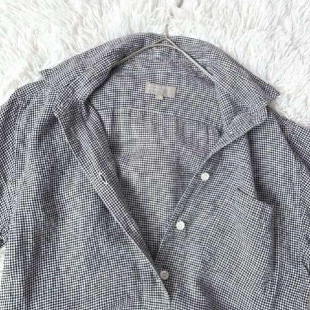 Margaret Howell Linen Shirt Dress Gingham Check