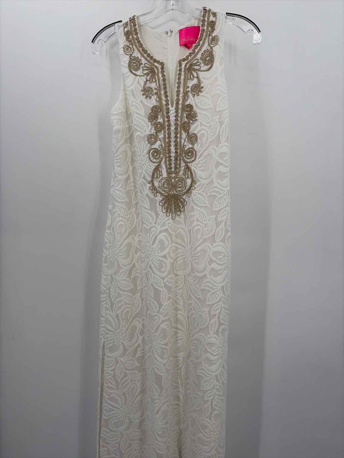 Pre-Owned Lilly Pulitzer White Size 00 Maxi Sleeveless Dress