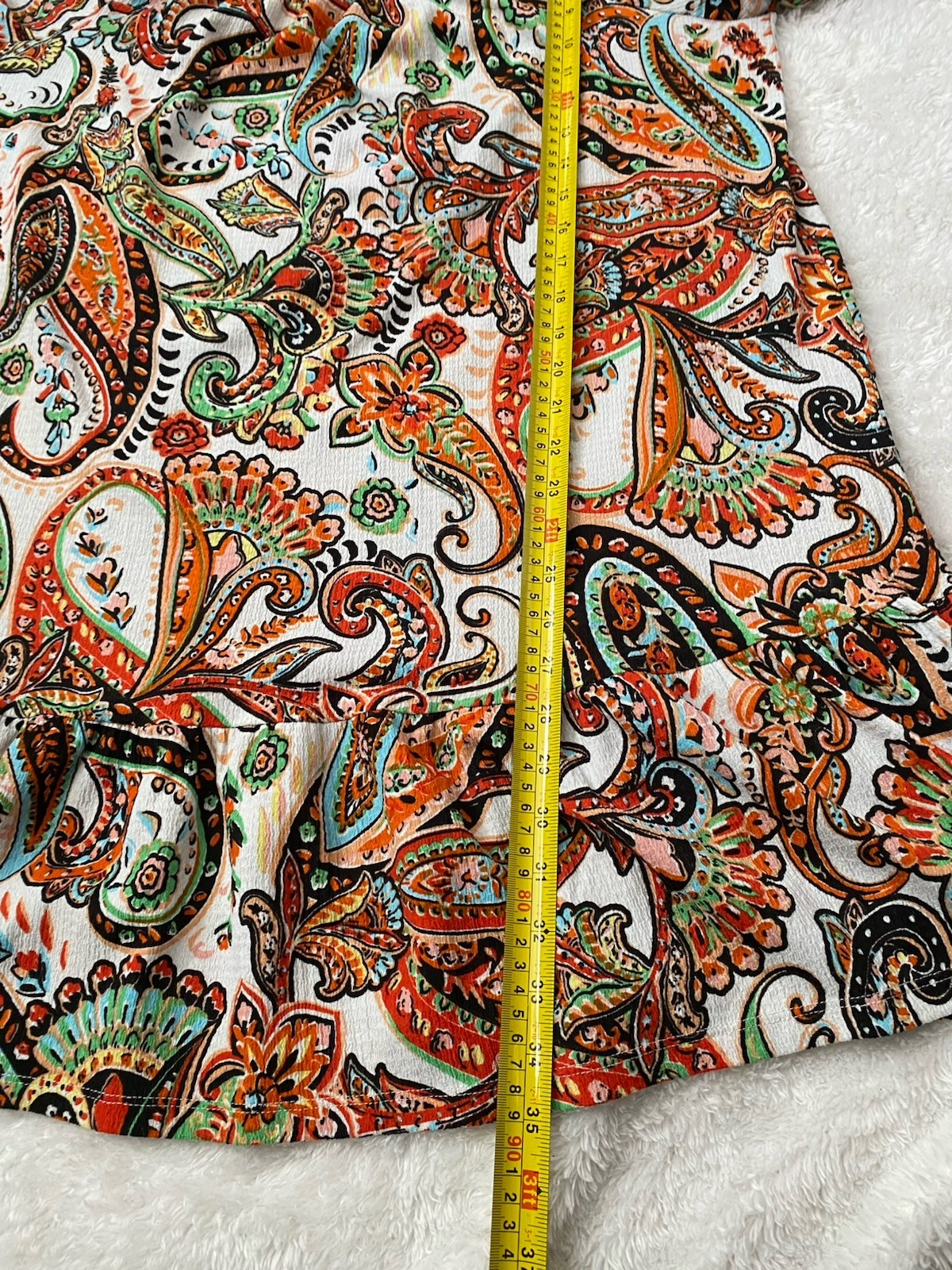 Papaya Curve Paisley Dress UK 20 Boho Floaty Smock Tunic Summer Holiday Beach