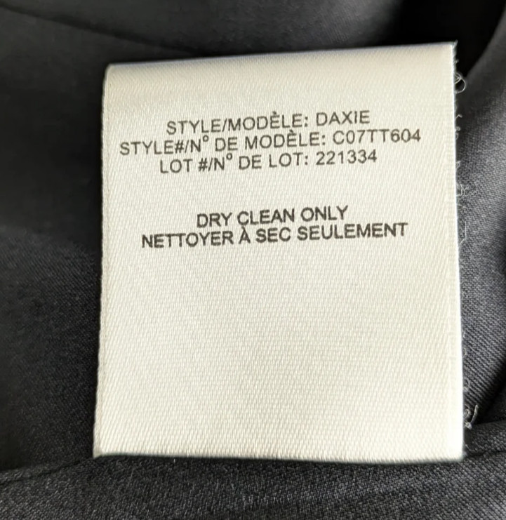 Theysken’s Theory Dino Black Gold Speckled Wool Silk Blend Sheath Dress 0