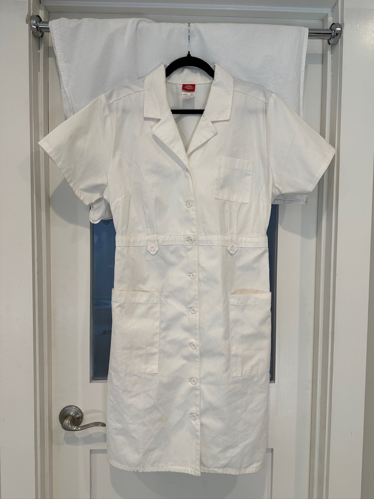 Dickies White Thick Cotton Nurse Dress, Style 84500