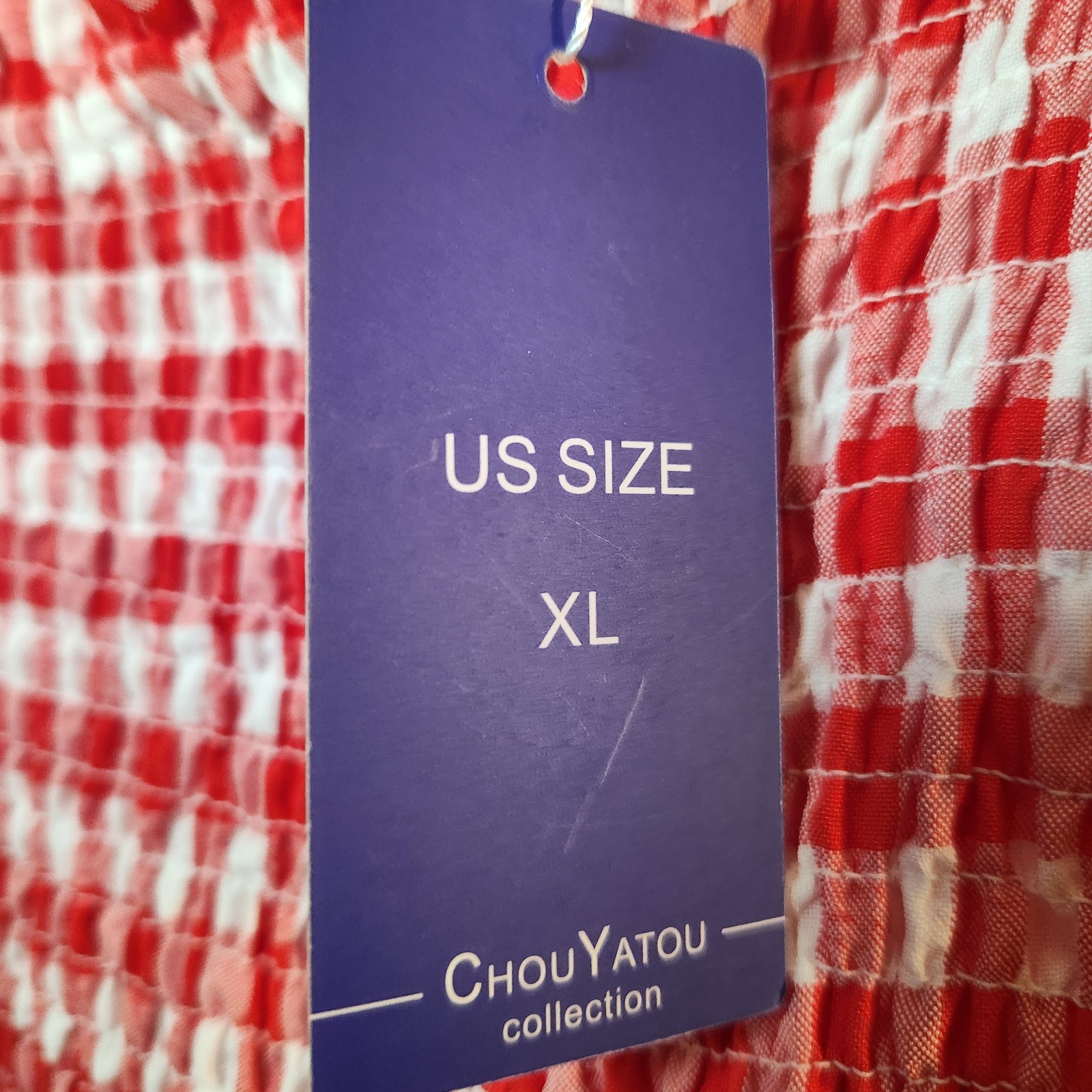 Retro Plaid/Gingham Maxi Dress By Chouyatou Women’s XL NWT Pockets