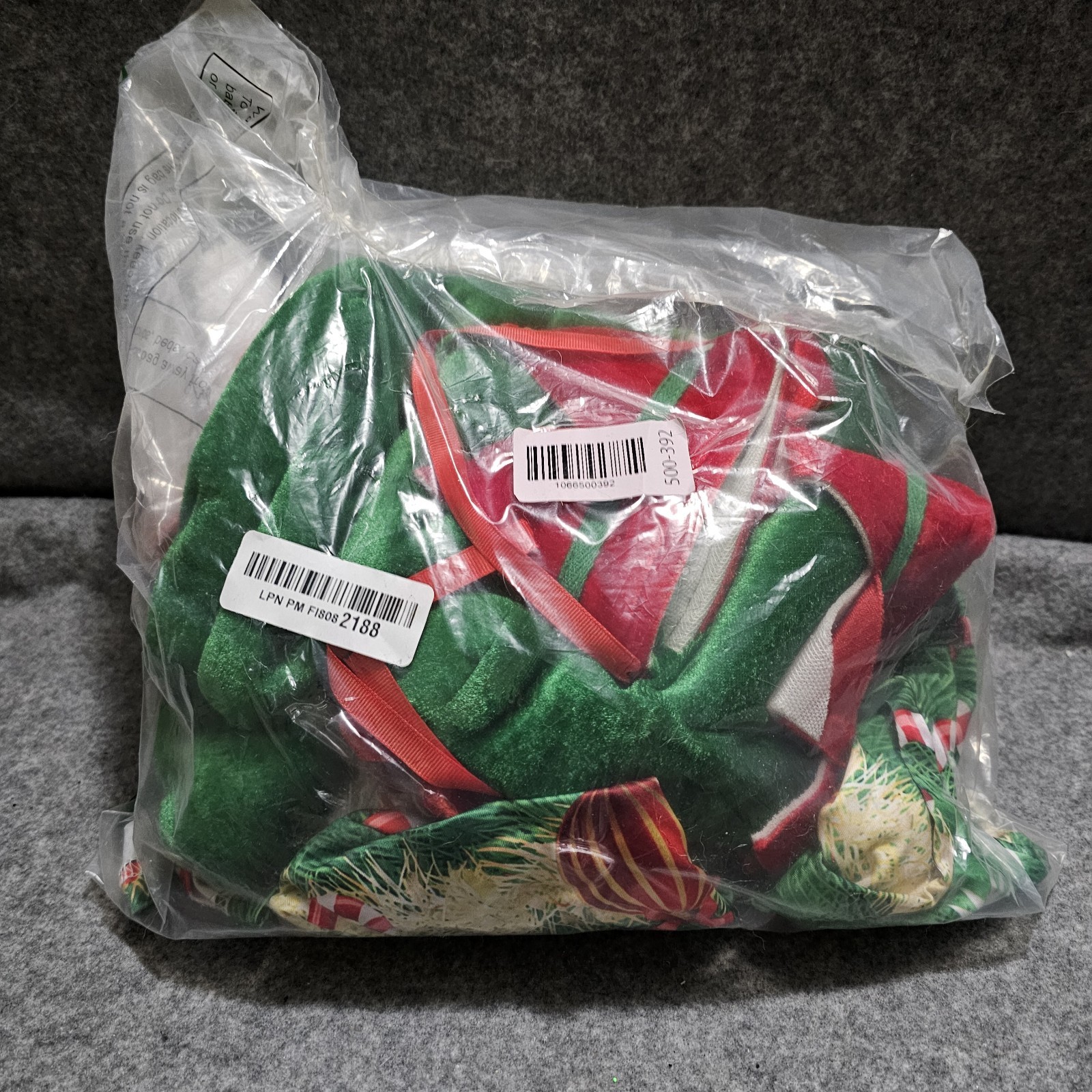 Elf Christmas Dress 3/4 Sleeves Knee Length Large Costume. Complete Outfit.