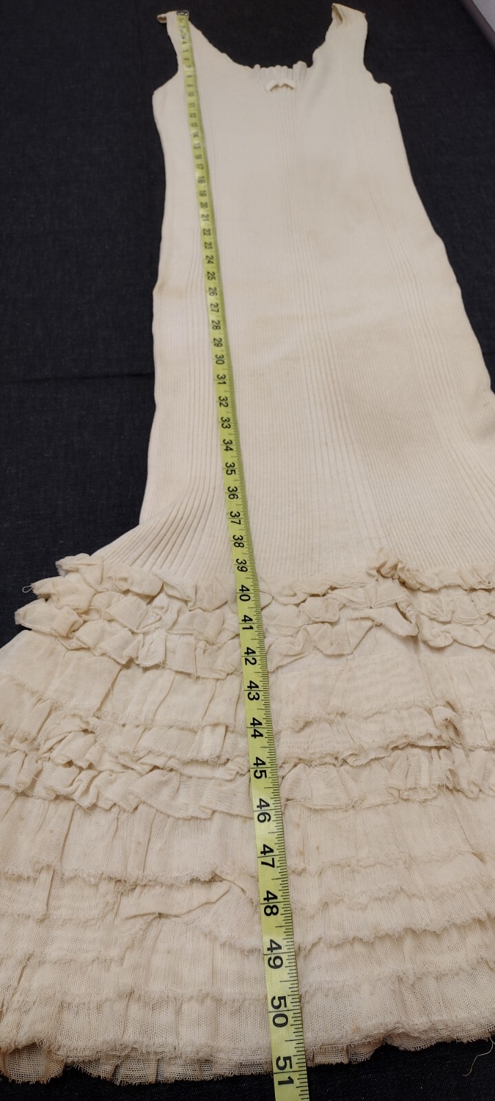 JEAN PAUL GAULTIER Cotton Gauze Beige Tank Dress 80s Pour Equator JPG Avantgarde