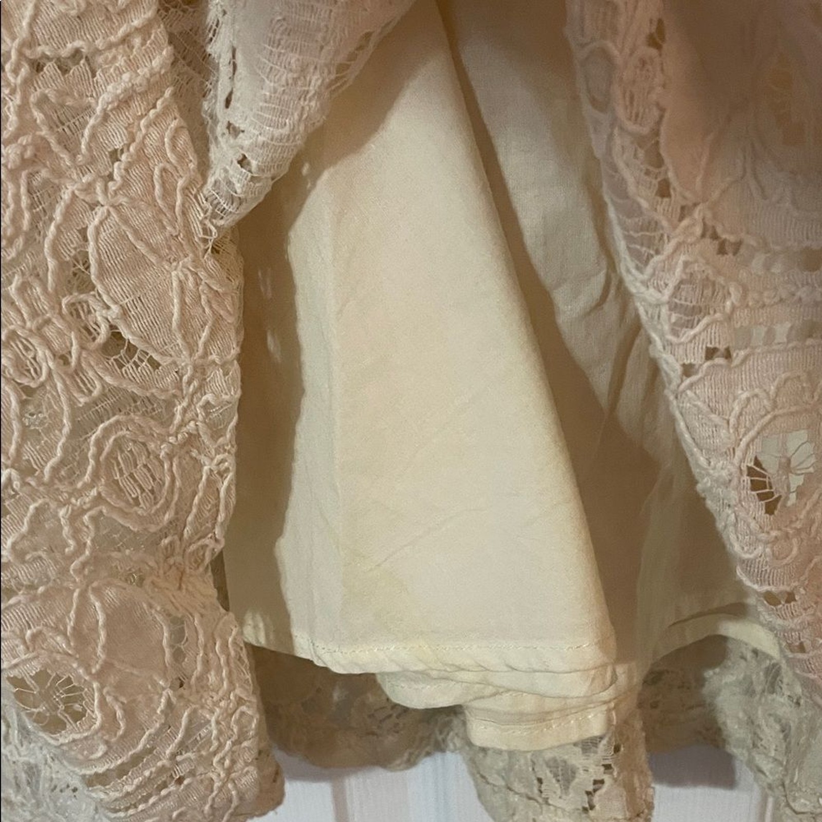 BB Dakota Renley Ivory Embroidered Lace Sleeveless Mini Size 2