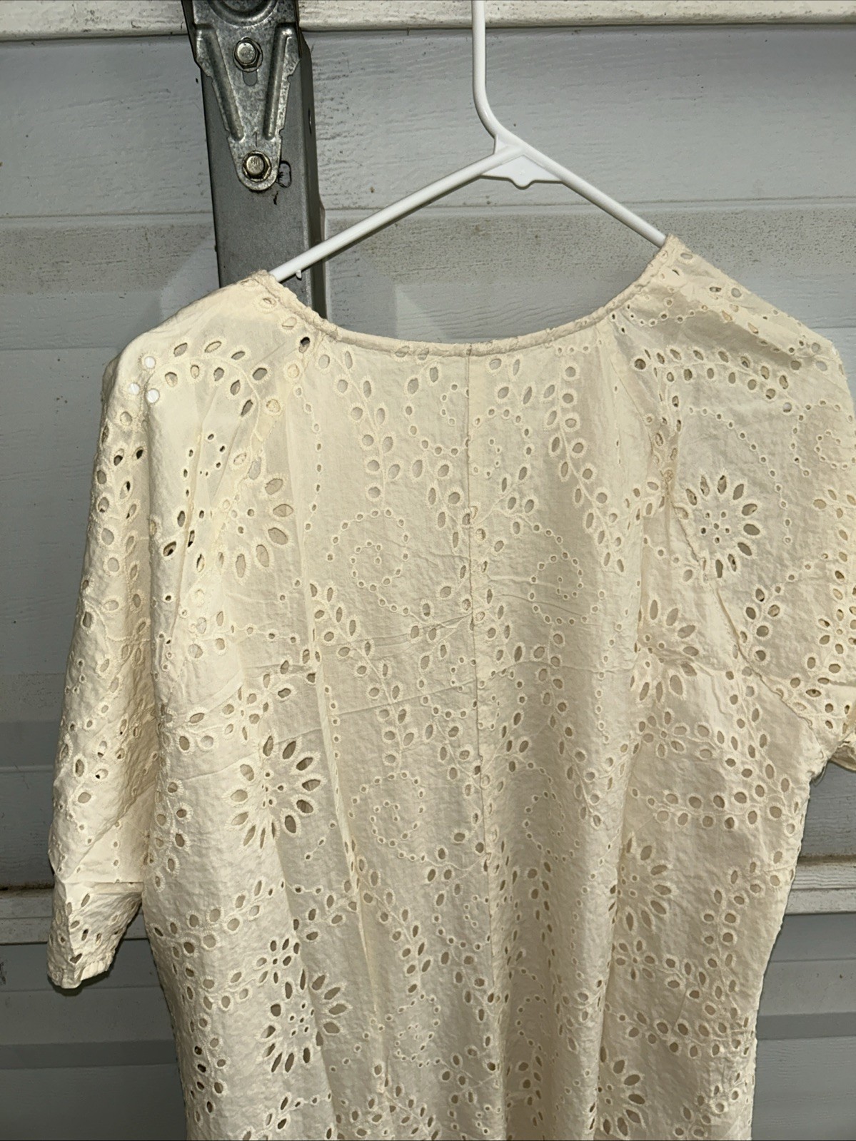 Unbranded Women’s Size Large Beige Sundress Short Sleeves NWT