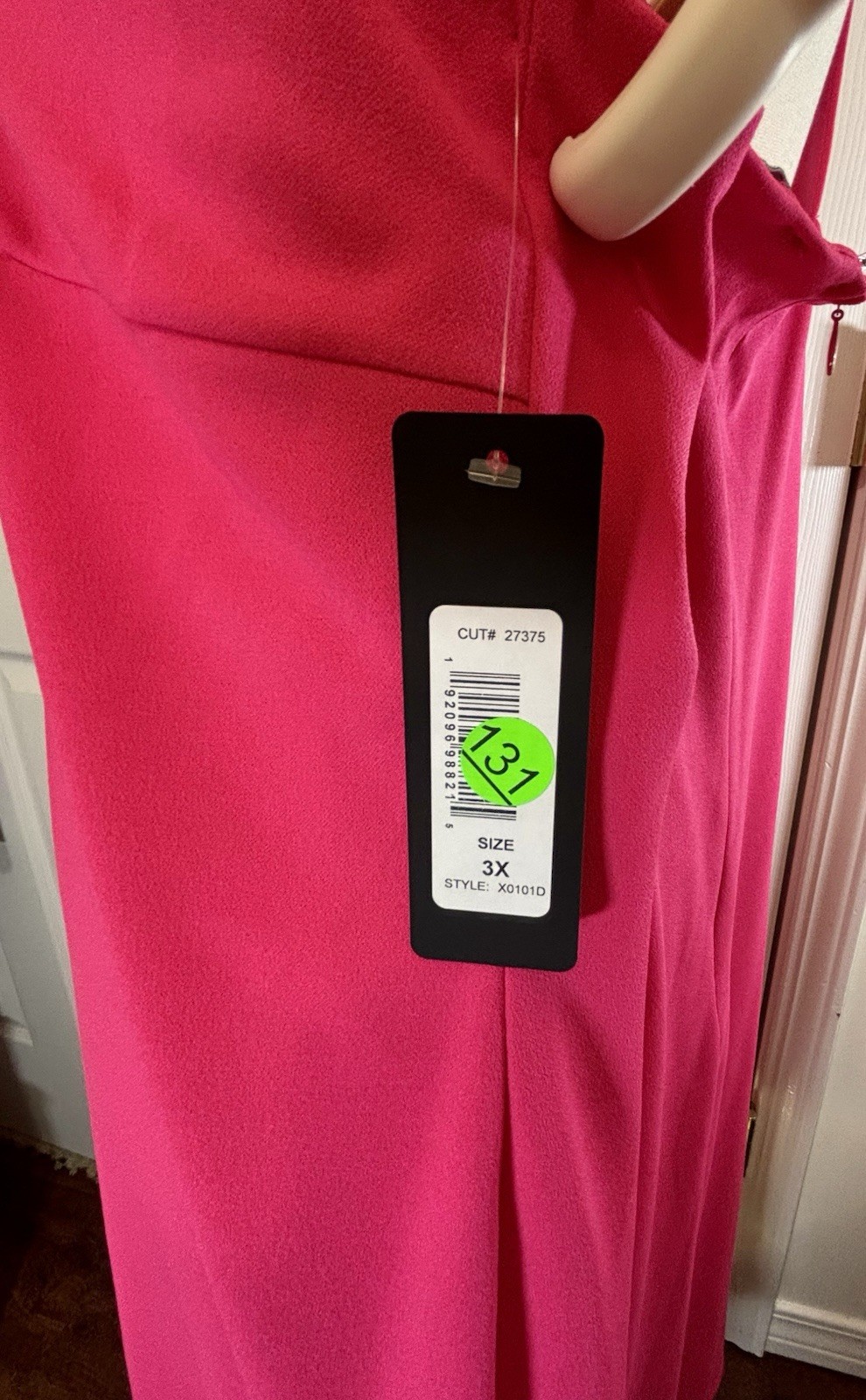 BEBE Womens Bodycon MIDI Halter Neck Double Cutout Hot Pink Size 3X (18)