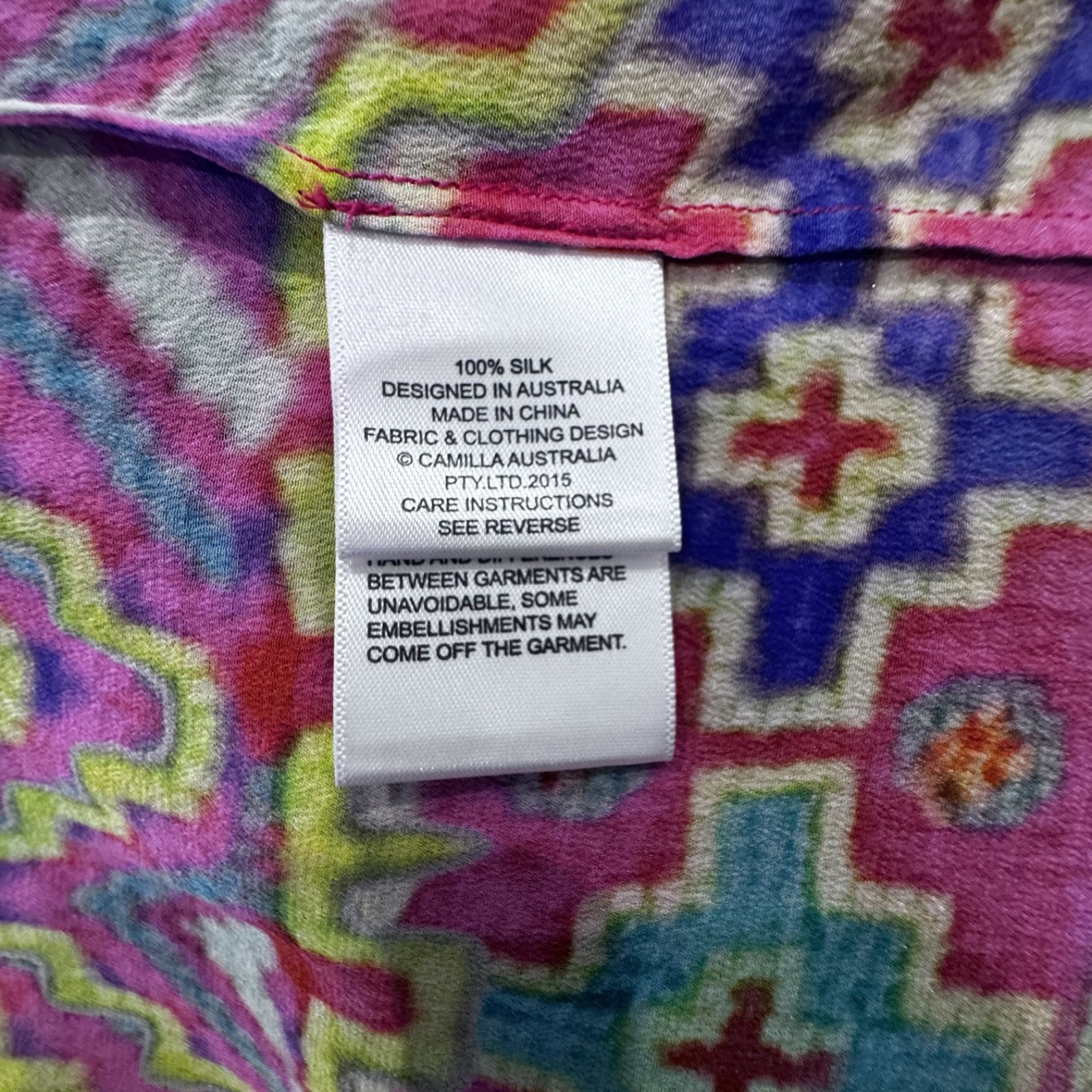 Camilla Rainbow Road Maxi Dress, Silk, Wear Multiple Ways, Rare, Vintage OSFA.